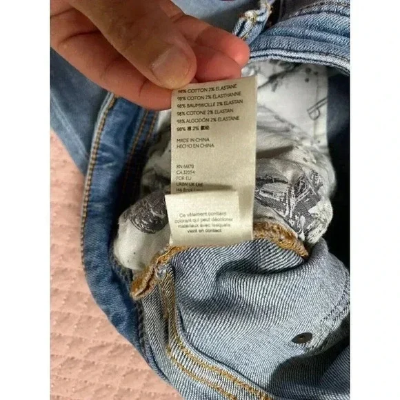 anthropologie Pilcro Women's Jeans Size 31 Blue Slim Boyfriend Long Pants - Picture 11 of 11